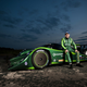 Paul Drayson and his B12 69/EV, which broke the world land speed record for an electric car.